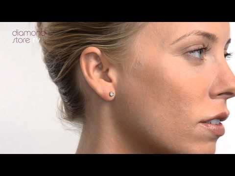 B3599 - 0.20CT Stud Earrings Diamond 9K White Gold
