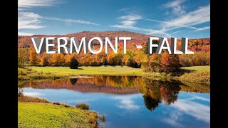 Vermont fall foliage scenic drive in 4K. Must visit place in Fall.