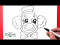 How To Draw A Clown Easy Step By Step Drawing Tutorial