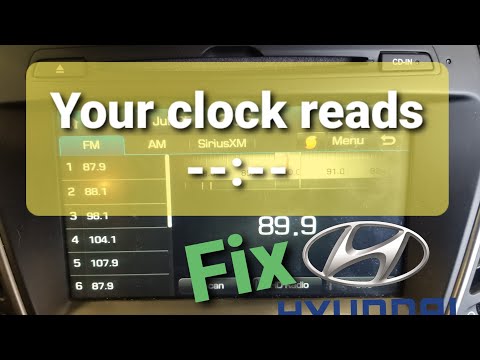 Часы Hyundai не показывают сброс.
