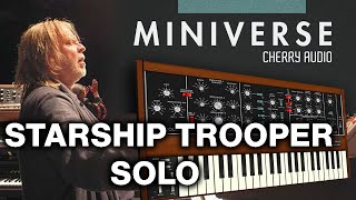 Video thumbnail for Rick Wakeman starship trooper minimoog solo (cherry audio miniverse) by Sergio Frias