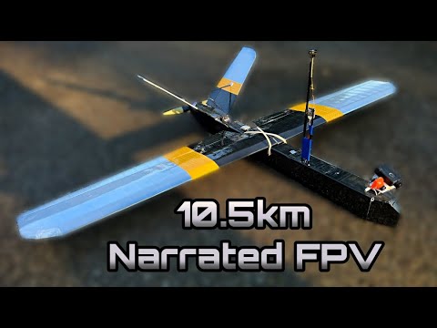 Narrated Long Range FPV - 10.5km Lake Cruise - Airplane Setup & Flight