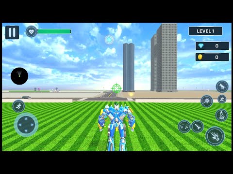 Dino Robot Police Car Games - Android Gameplay