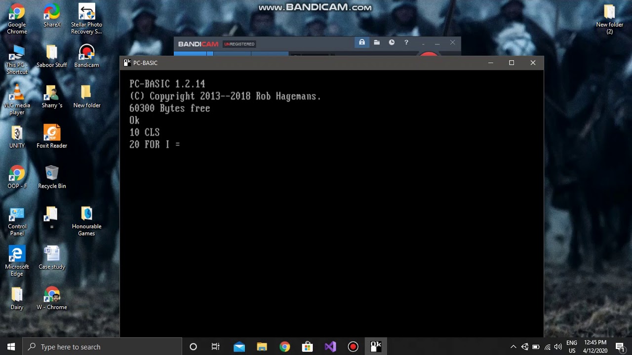 GW BASIC FOR BEGINNERS PROGRAM