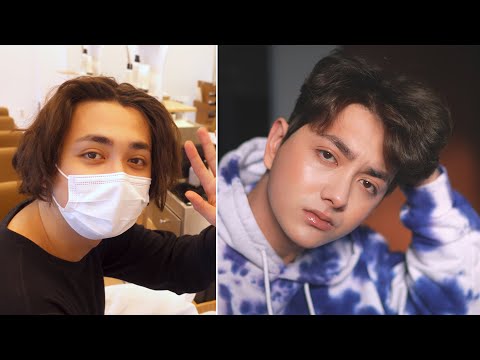 Once again cutting a friend's hair off and doing their makeup LOL - Edward Avila