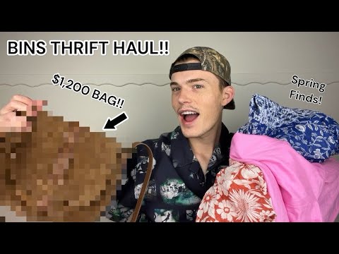 Big ole' Bins Thrift Haul Full of Spring Finds! Thrifting Clothing to Resell Online!