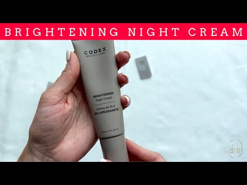 Detoxify And Brighten Your Skin Overnight With Codex Labs Brightening Night Face Cream!