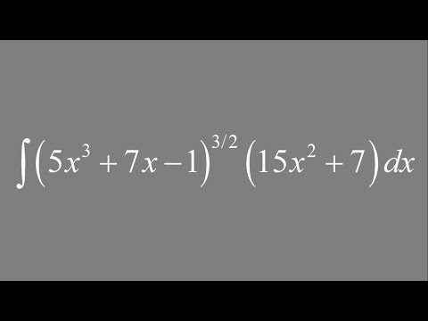 Integral of (5x^3 + 7x -1)^(3/2) (15x^2 + 7) dx