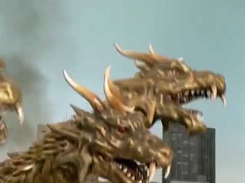 godzilla 2000 vs gmk king ghidorah vs final gigan  vs anguirus final wars