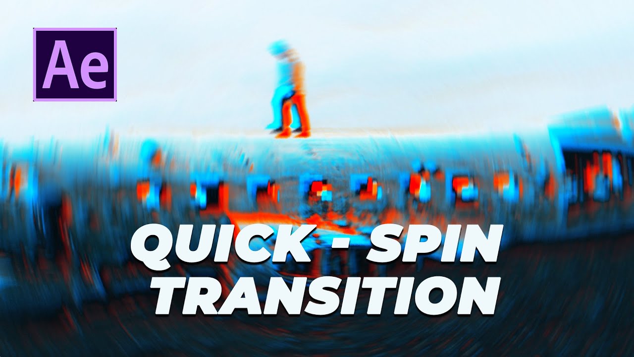 Create Quick Spin Transition in After Effects | After effects Transition Tutorial