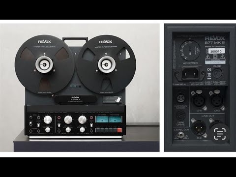 Revox B77 MK III Stereo Tape Recorder: Anschlüsse 🎶