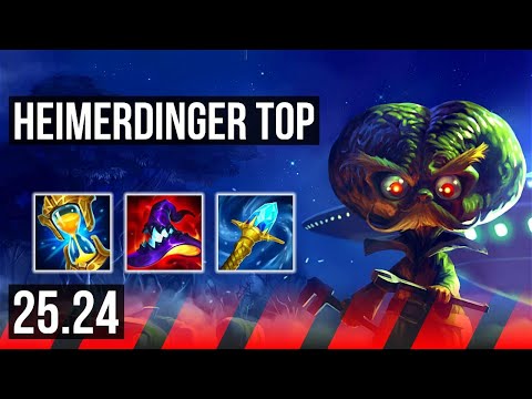 HEIMERDINGER vs YASUO (TOP) | Good KDA: 17/3/12 | KR Master | 25.24