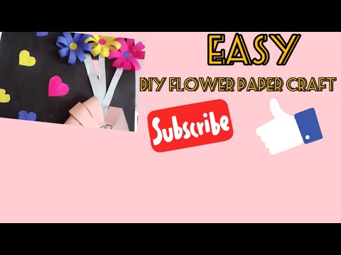 Flower Paper Craft🌻🌸💐#art #craft #samreen #handmade #flowermaking #papercraftsart