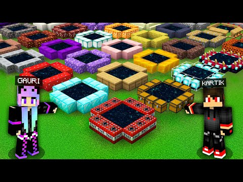 We Found 1000 SECRET PORTALS in Minecraft! #2