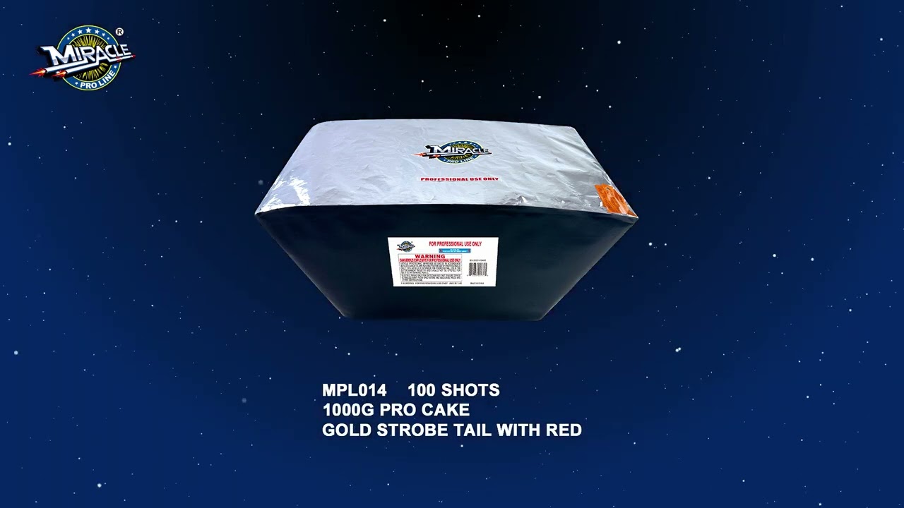 PRO CAKE-GOLD STROBE TAIL WITH RED