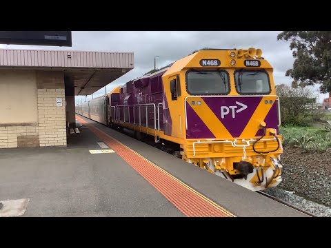 V/Line N468 “City Of Bairnsdale”, N11 Passing Corio Station