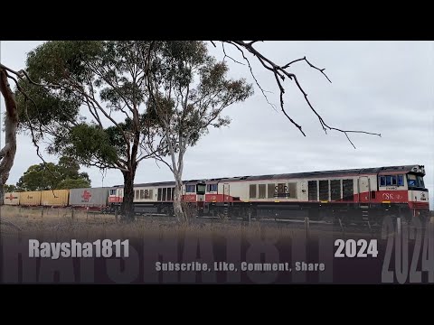 9721V - CSR009-CSR008 with 109 wagons (SCT Dooen) Murgheboluc - Australian Trains by Raysha1811