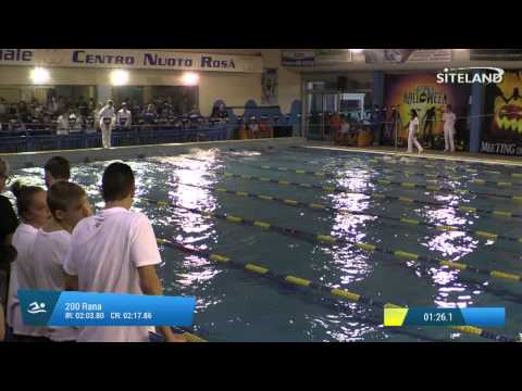 Serie 1 dei 200 Rana  Assoluti Maschi Agonisti - Meeting di Halloween 10Trofeo citta' di Rosa'