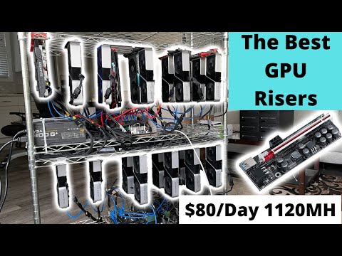 The Best GPU Riser for Crypto Mining ( $80/day : 1120MH ETH)