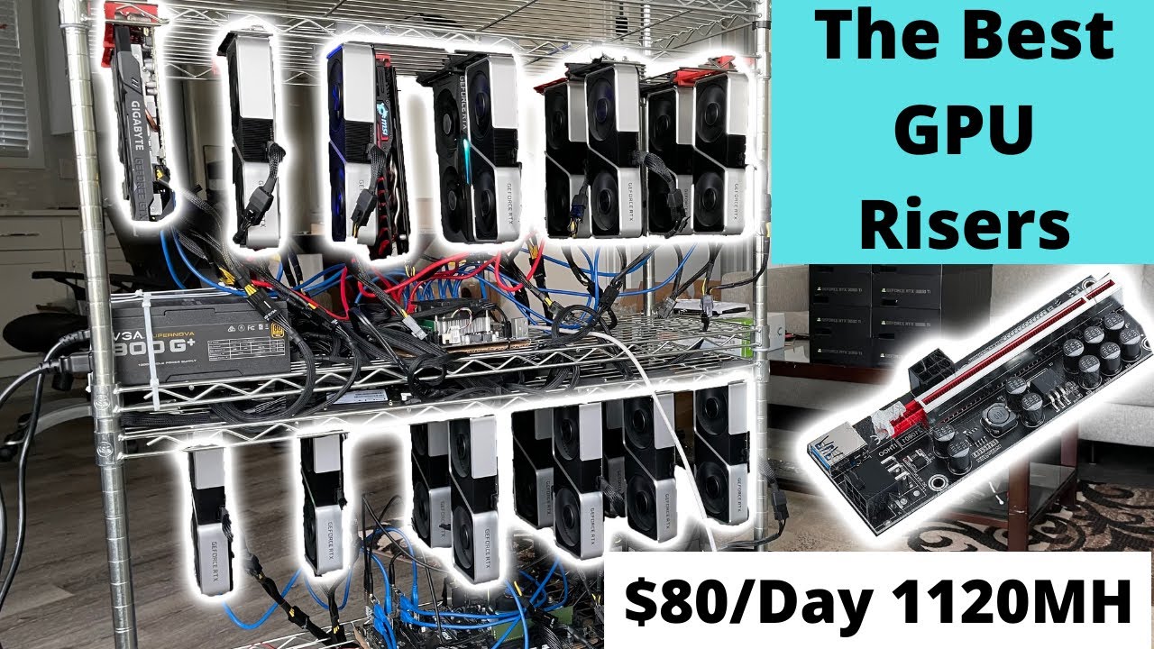 The Best GPU Riser for Crypto Mining ( $80/day : 1120MH ETH)