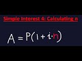 Simple Interest 5: Calculating n