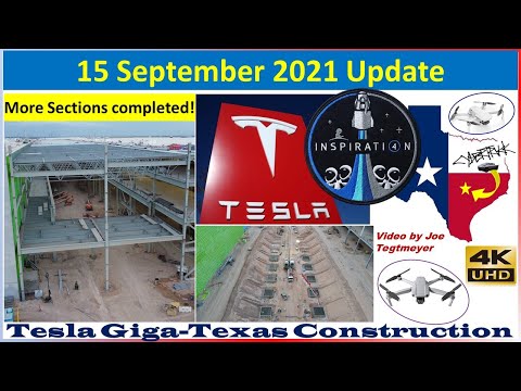 Tesla Gigafactory Texas 15 September 2021 Cyber Truck & Model Y Factory Construction Update(07:50AM)
