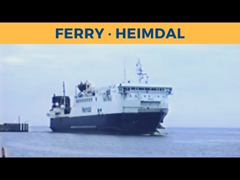 Classic Ferry Video 1995 - Arrival and departure of ferry HEIMDAL in Halsskov (DSB)