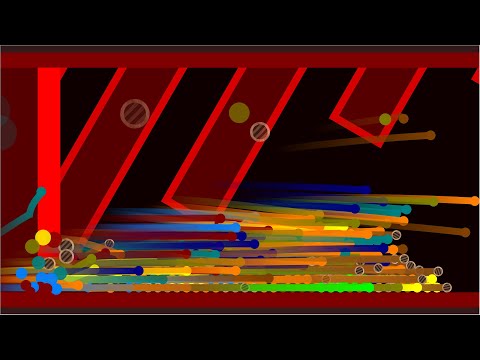 Shutter Crush: Demons - Sync with Music | Survival Proliferation Marble Race in Algodoo