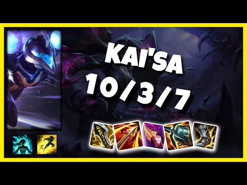 Kai'Sa Gameplay Challenger Replay S11 - 10.25 Bot Lane (10/3/7) - KOREAN