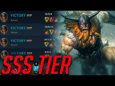 WILD RIFT OLAF SSS TIER JUNGLER BEST 1V9 GAMEPLAY