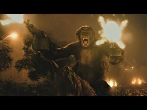 Battle Scene (Part 2) | Dawn of the Planet of the Apes (2014)#LOWI
