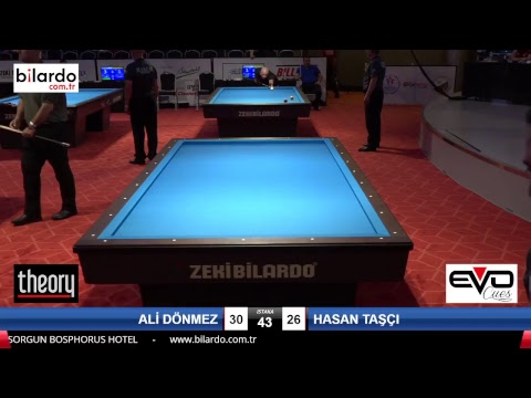 ALİ DÖNMEZ & HASAN TAŞÇI Bilardo Maçı - 2018 ERKEKLER 2.ETAP-1.Ön Eleme