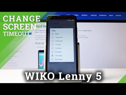 How to Change Screen Timeout in WIKO Lenny 5 – Set Up Lock Screen Timeout