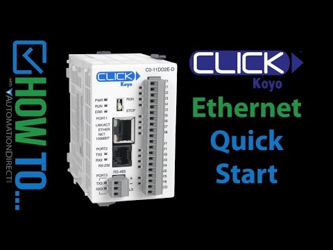 CLICK PLC Ethernet - Quick Start at AutomationDirect