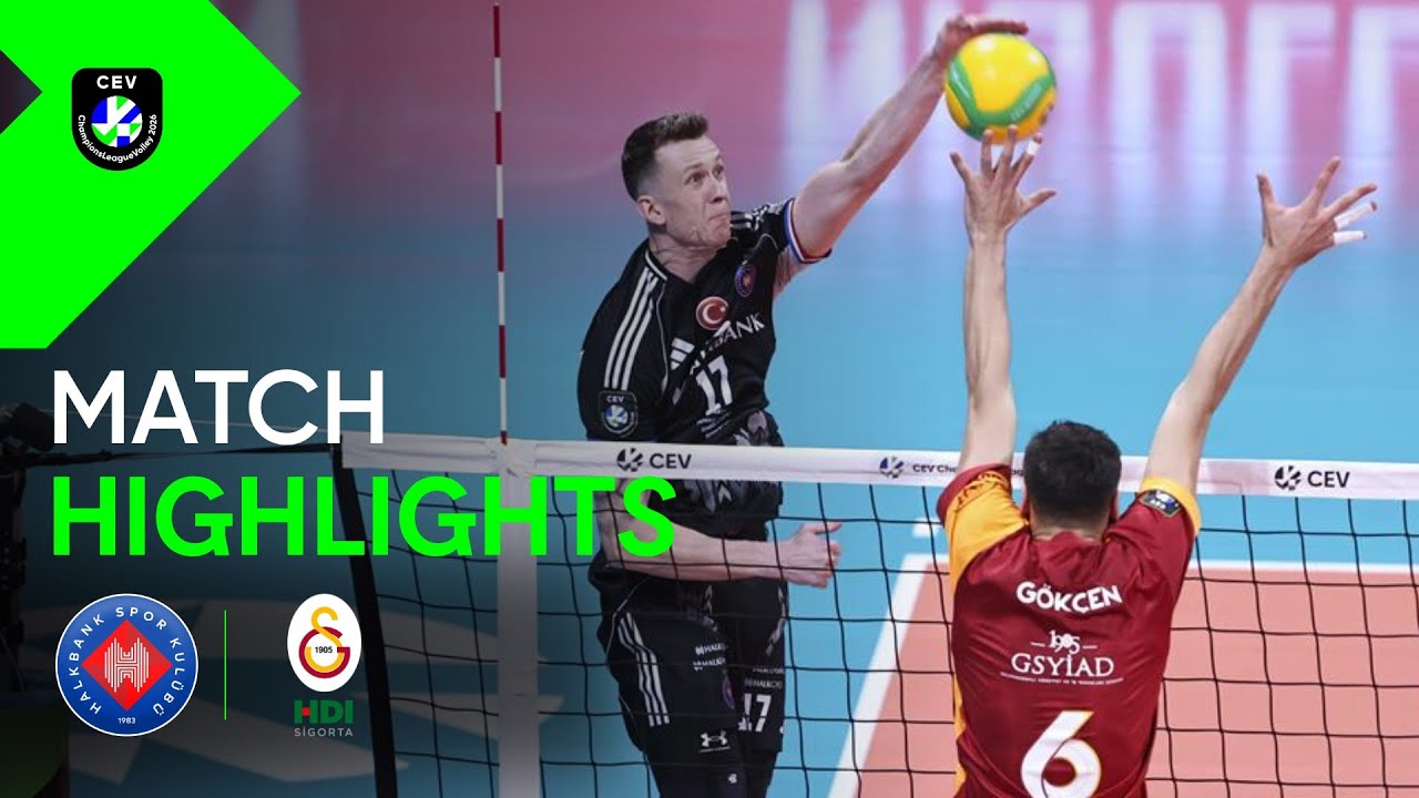 Highlights | Halkbank ANKARA vs. Galatasaray ISTANBUL| CEV CLvolleyM 2026 - Match Highlights