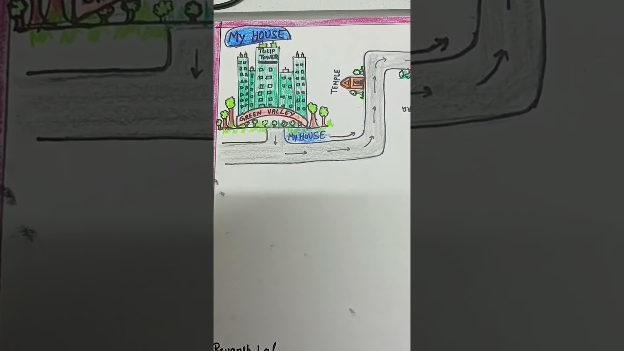 Home to school route map #shorts #shortsyoutube #subscribe for more 🙏🏻#muffinkids mom