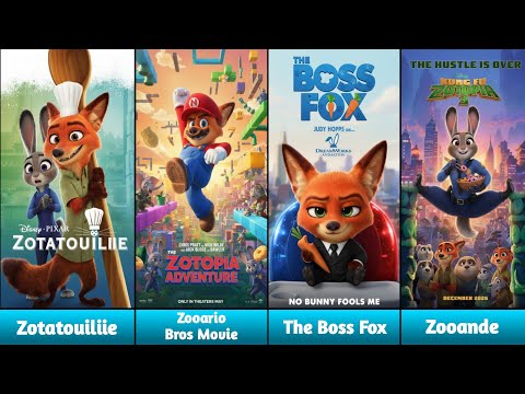 Zootopia 2 Parody Of Famous Movies (New Posters) Latest Version!