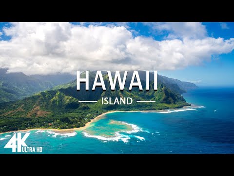 FLYING OVER HAWAII (4K UHD) - Relaxing Music Along With Beautiful Nature Videos - 4K Video HD