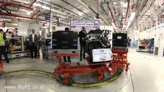 preview picture of video 'Fords 3 Millionth Engine rolls off Port Elizabeth line'