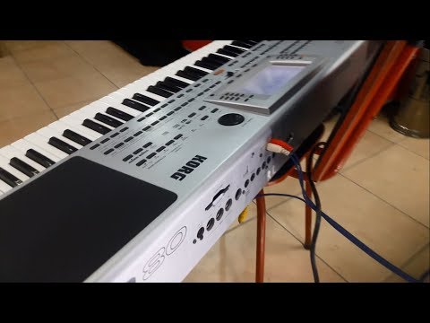 KORG PA80 VIDEO INTERFACE   IN   OUT