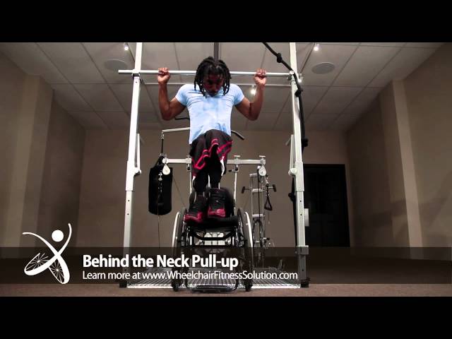Wheelchair Fitness Solution | Exercise: Behind the Neck Pull up (4 of 40)