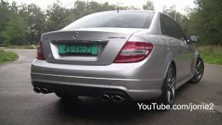 Mercedes Benz C63 AMG Sound!! Revs - accelerations - ride!! - 1080p HD