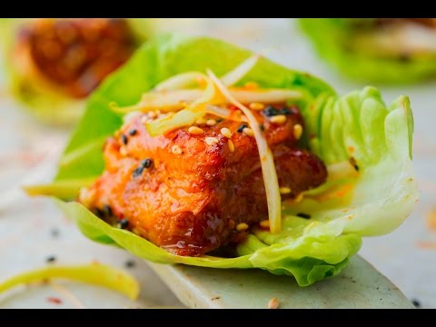 Gochujang Glazed Pork Belly SSam