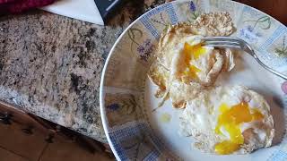 1516 How to Cook Eggs in a stainless steel pan without sticking Over Easy runny yolks AllClad 10 fry