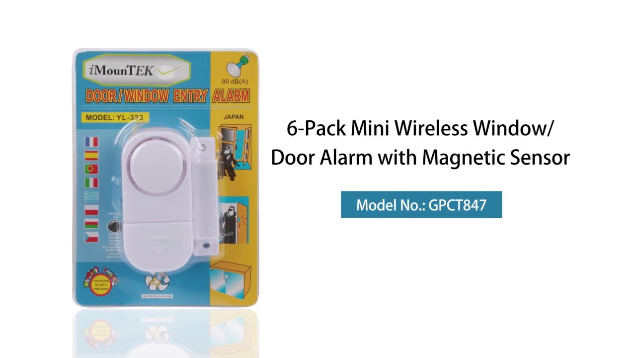 GPCT847 - Mini Wireless Window / Door Alarm with Magnetic Sensor