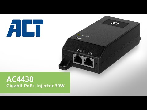 ACT Gigabit PoE+ (30W) Injector