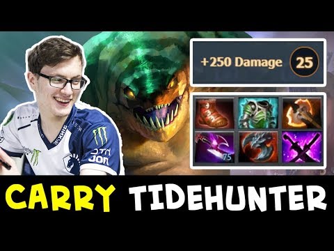 WTF Miracle CARRY Tidehunter — Battle Fury 1st item