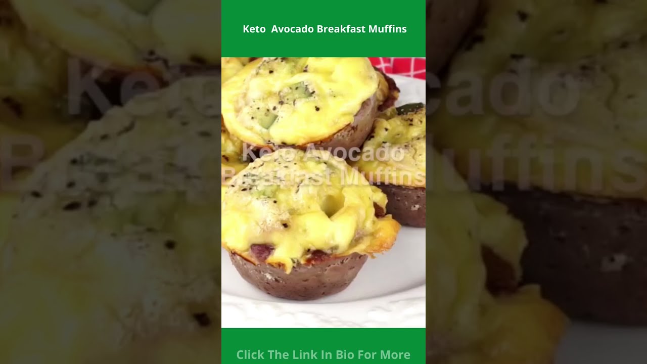 Keto  Avocado Breakfast Muffins| Keto Breakfast Healthy Recipes| Keto Low Carb Recipes #Shorts
