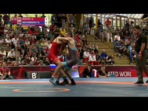 BRONZE GR - 50 kg: A. KOTCEV (RUS) df. N. MOHAMMADI (DEN) by TF, 8-0