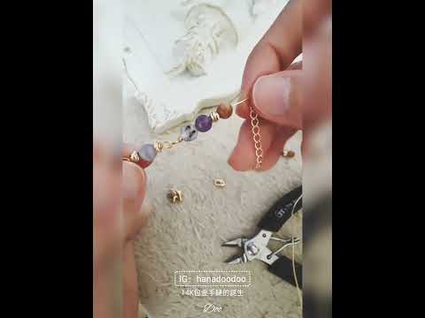 一條銅線編織水晶手鏈的誕生